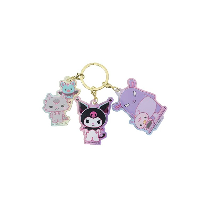 Tees Factory KUROMI'S PRETTY JOURNEY 3 Charm Keychain, Chromi, Nakatachi,