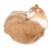 Fur Cat Figurine Simulation Cute Decorative Plush Cat Statue Toy
