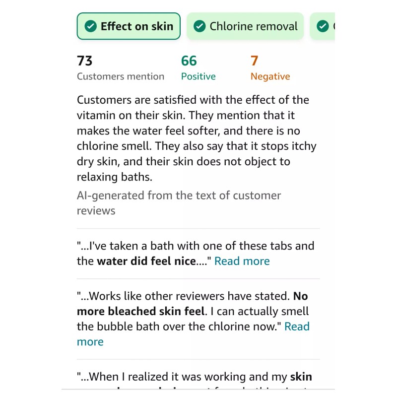 VITA-C-BATH NEW Vitamin C Dechlorination for Bath, Rellef Dry &