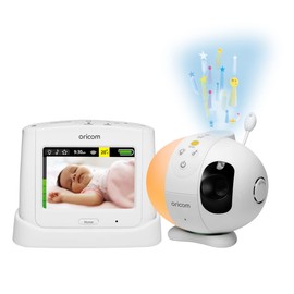 ORICOM Secure 870 3.5" Touchscreen Video Baby Monitor, Nursery, 3 x Digital Zoom, Night Vision, Two-Way Audio, Lullaby, Motorised pan-tilt Function (SC870WH) White