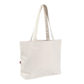 Organic Cotton Logo Tote Medium Sheer Orange