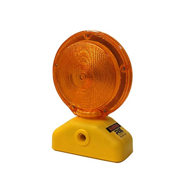 RK Safety BLIGHT4D Barricade Light, D-Cell with Photocell, 3-Way Switch,
