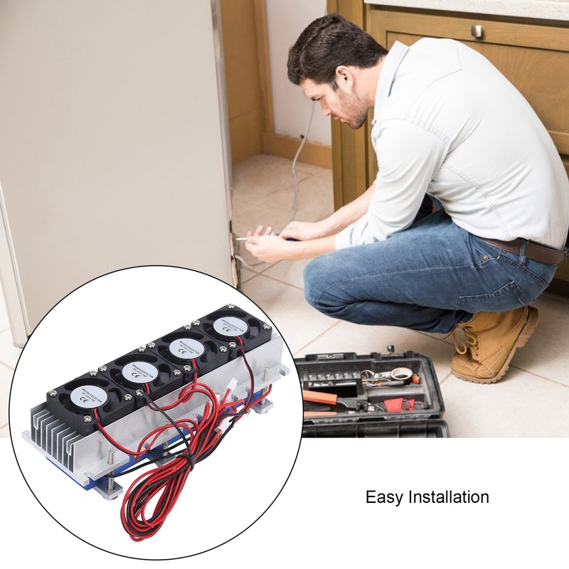288W Peltier Thermoelectric Refrigeration Cooler DC 12V Semiconductor Air Conditioner