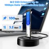 M.2 NVMe & SATA SSD Docking Station, 10Gbps SSD Reader