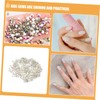 SEWACC 2880Pcs Flatback Nail Art Rhinestones Glass Nail Gems for