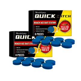 MoonSpry Discreet Roach Bait Stations - Easy Placement, Effective Results Christmas Cockroach Sniper Solution Pet - Quantity: 2box