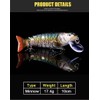 Fishing Lures for Walleye(Pickerel),BASS,Trout,Multi Jointed SWIMBAIT (Pack of 2)
