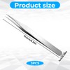 3 Pieces Straight Pointed Tip Tweezers Eyelash Extensions Needle Nose