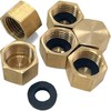 Sutekus Pipe Fitting Cap NPT Female Pipe Brass Fitting Hex