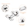 2 Pieces Stainless Steel Flip Latch with Fixing Screws for