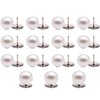15 Sets Pearl Brooch Buttons, Removable Reusable Buttons, No Sew