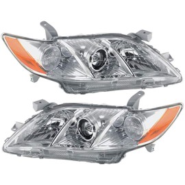 For Toyota Camry 2007 2008 2009 LE.XLE/08-2009 Base.SE/07 CE Model Headlight Assembly Unit Pair Driver and Passenger Side DOT Certified TO2518105 + TO2519105