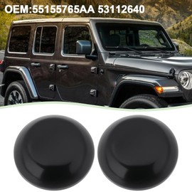 SG Store Pack of 2 Car Windscreen Wiper Arm Nut Cap Covers 55155765AA 53112640 Compatible with Dodge Dakota 2001-2010 Compatible with Jeep Wrangler 2018-2023