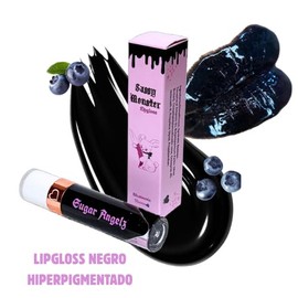 Sassy Monster Gloss Negro, Sabor Mora Azul                                                                                                            