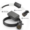 PKDOAX 8 Ft 7 Way Trailer Wiring Harness with Nylon