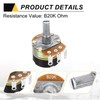 sourcing map 3 Pack WH138 Potentiometer 20K Ohm Single-Joint Variable