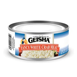 GEISHA Fancy White Crab Meat 6OZ. (Pack of 12), Swimming Crab| Hand Packed － Good Source of Protein － Wild Caught －Carefully Selected