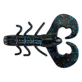 Berkley Unisex Adult PowerBait Fishing Lure Black Blue Spot 3" (10 Count)