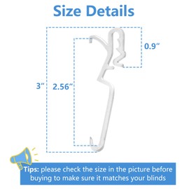 Clips for Hunter Douglas Blinds, 12Pcs Clear Valance Clips Replacement Parts for Hunter Douglas Country Woods and Faux Wood Blinds