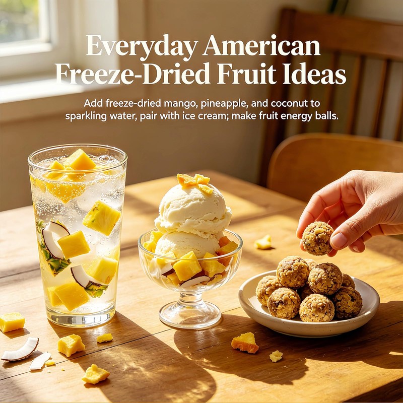 8oz Freeze Dried Tropical Mixed Fruit Snacks - Mango Pineapple