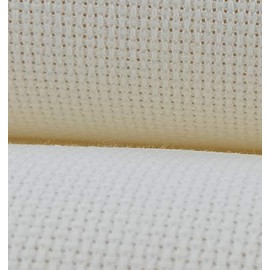 KCS 16CT Counted Cotton Cross Stitch Aida Cloth Fabric (59" x 1 yard, Cream)