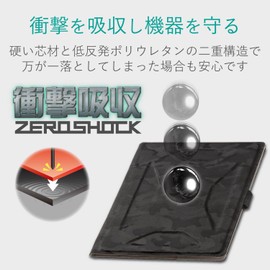 Elecom Universal Book Type Shock Absorption Tablet Case, ZEROSHOCK 7.0-8.4 Inches, Camo Black, 7 Inch, 7.9 Inches, 8 Inches, 8.4 Inches, TB-08ZEROFT1