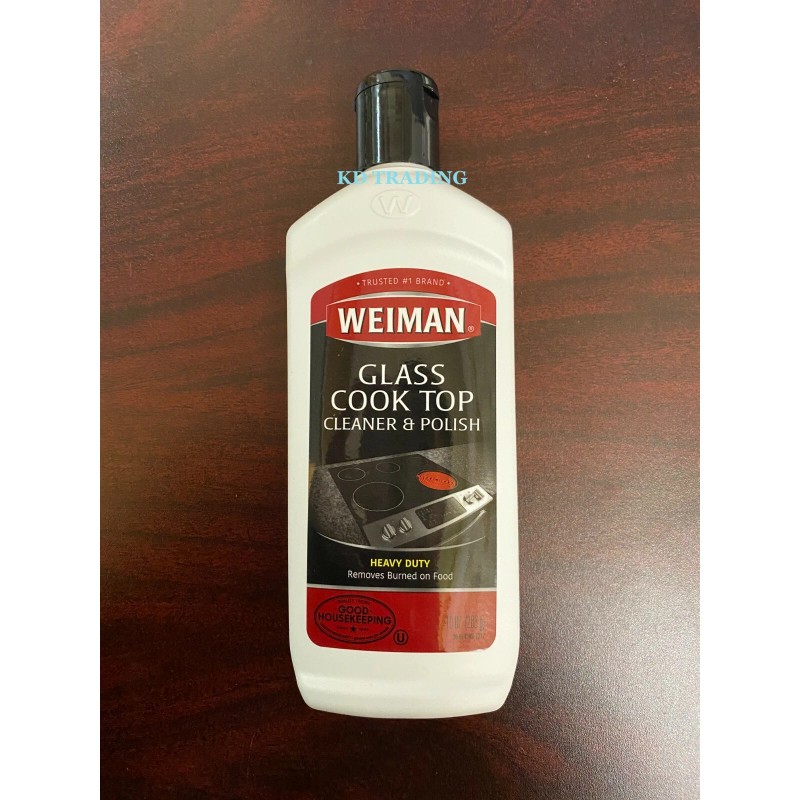 WEIMAN GLASS COOK TOP Heavy Duty CLEANER & POLISH Clean