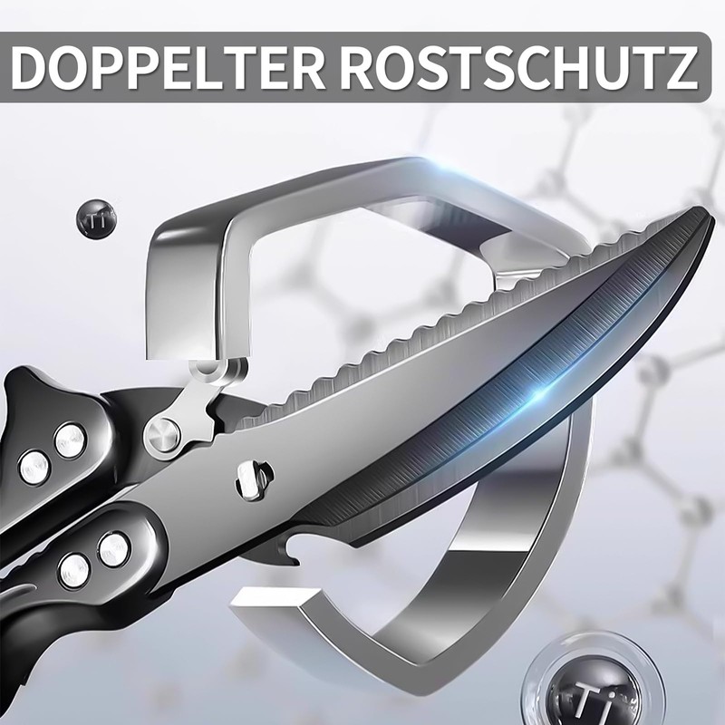 Poultry Scissors Sharp Kitchen Scissors Stainless Steel Meat Scissors: Professional