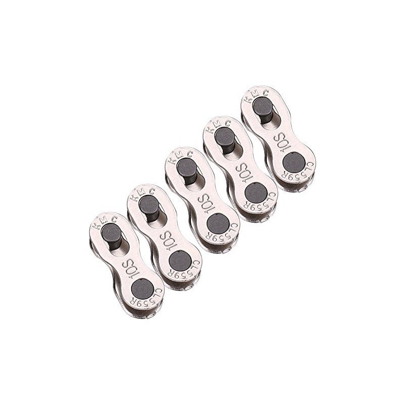 Qiterr 5 Pairs Bicycle Chain Links, Heavy Duty Bikcycle Quick