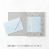 Midori 86932006 Letter Set, Flower Washi, Paper Case, Blue