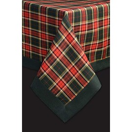 Justina Claire Table Cloth in an Argyll Design. (54x72)