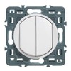 Legrand Celiane LEG99721 Double On-Off/Two-Way Switch 10 A for Self-Assembly