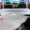 WODHMIEY Foldable Car Rear Seat Extender, Leather Seat Mattress for
