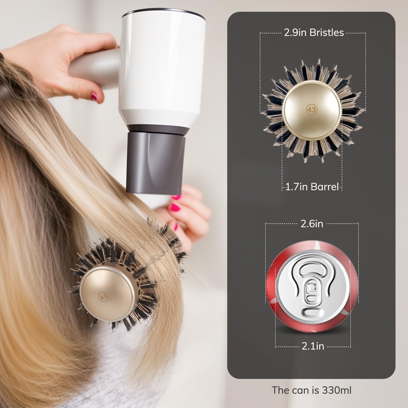 Round Brush for Blow Drying, Nano Thermal Ceramic & Ionic