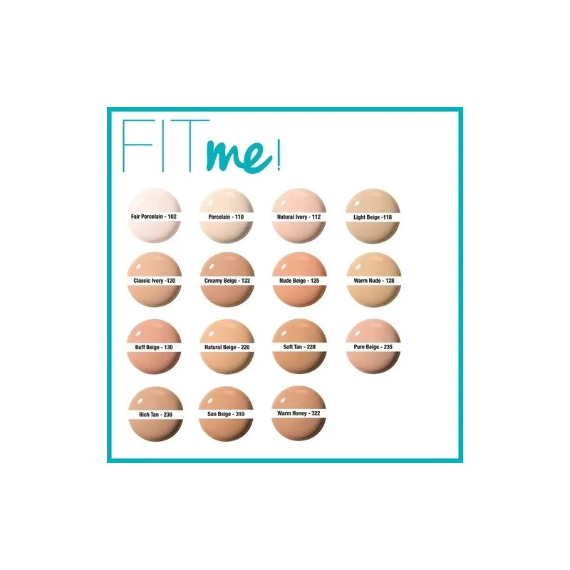 Base De Maquillaje Maybelline Fit Me Matte 30ml
