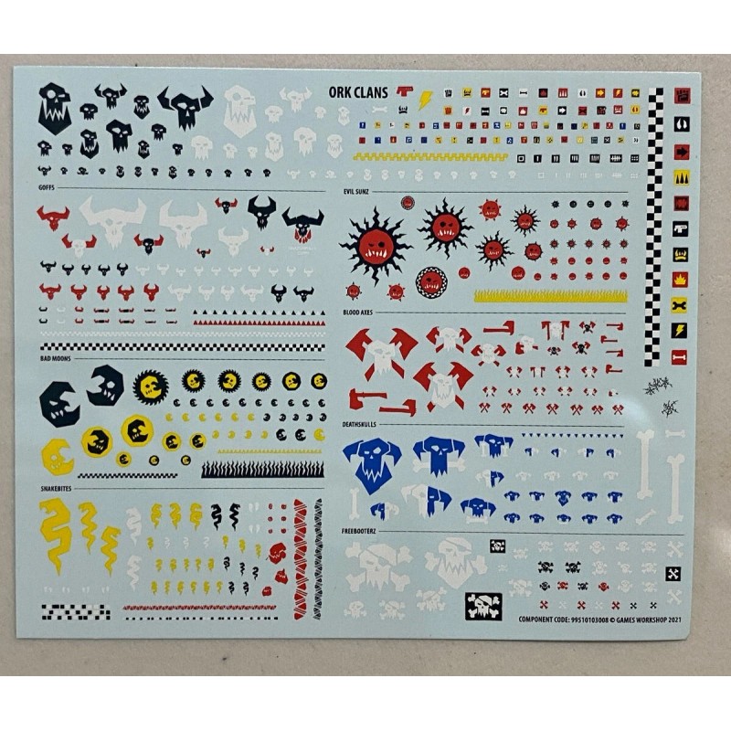 Games Workshop Warhammer 40k Space Marines Large Space Ork Clans