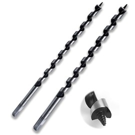 Auger Shank Drill Bits,2 Pcs Long Wood Drill Bit Hex Drill Bits Set,Cuts Shallow and Deep Holes in Wood,Cuts Shallow Deep Holes Wood,6 * 230MM+8 * 230MM