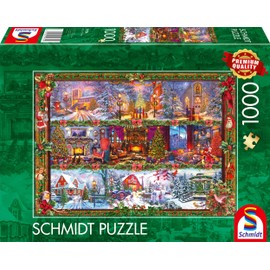 Schmidt Spiele 59784 Merry Christmas Time, 1000 Pieces, Puzzle, Multi-Colour, S