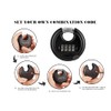 WULALACK 70mm Weatherproof Combination Lock ，Disc Padlock Combination with 4