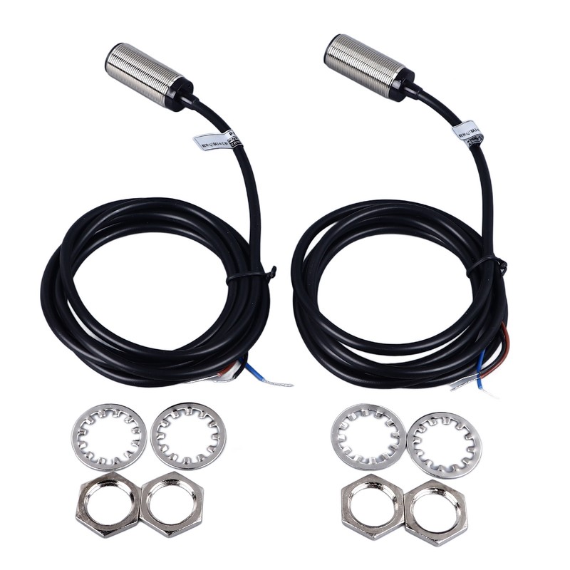 2 Pcs Inductive Proximity Sensor 4mm Detecting Distance DC 3