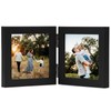 Janreefan Double 4X4 Picture Frames Hinged Folding Photo Frames in
