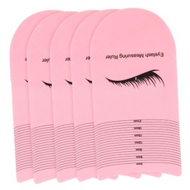VICASKY 5pcs Lash Measuring Rulers for Eyelash Extensions Durable Curling Tool User Friendly Measuring for Lash Technicians Precision Eyelash Placement Tool