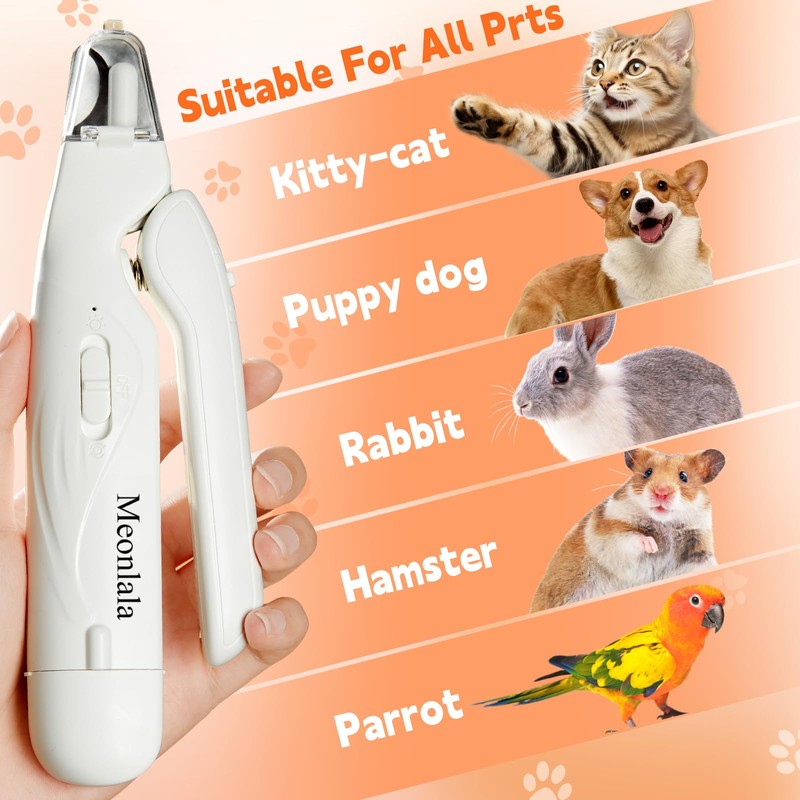 Meonlala 2-in-1 Dog Nail Trimmers & Dog Nail Grinder with