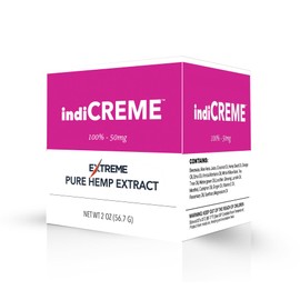 indiCREME Extreme Formula Topical Cream – All-Natural Ingredients - 2 Ounce Jar