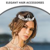 Swan Crown Headpiece Wedding Bridal Crystal Tiara Alloy Diamond Pearl
