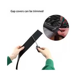 25-Inch Silicone Stove Gap Covers – 2-Pack Black T-Shaped Kitchen Counter Gap Fillers for Spills and Crumbs