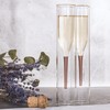 Thumbs Up Inside Out Champagne Flutes, Clear, Set of 2