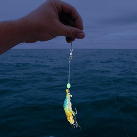 LALAFINA 7pcs Luminous Evil Lure Points with Abrasion Resistant Material Reusable Multifish Saltwater Fishing Artificial Baits Fishing Tackle