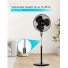 BLACK+DECKER 16 Inches Stand Fan with Pedestal Base, Height Adjustable