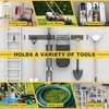 Ultrawall Garage Storage Organization, Versatile Storage Hooks Garden Tool Organizer